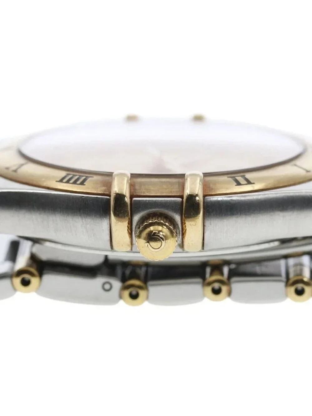 OMEGA Constellation 1312.10 date half bar gold Dial Quartz Men's Watch_913651